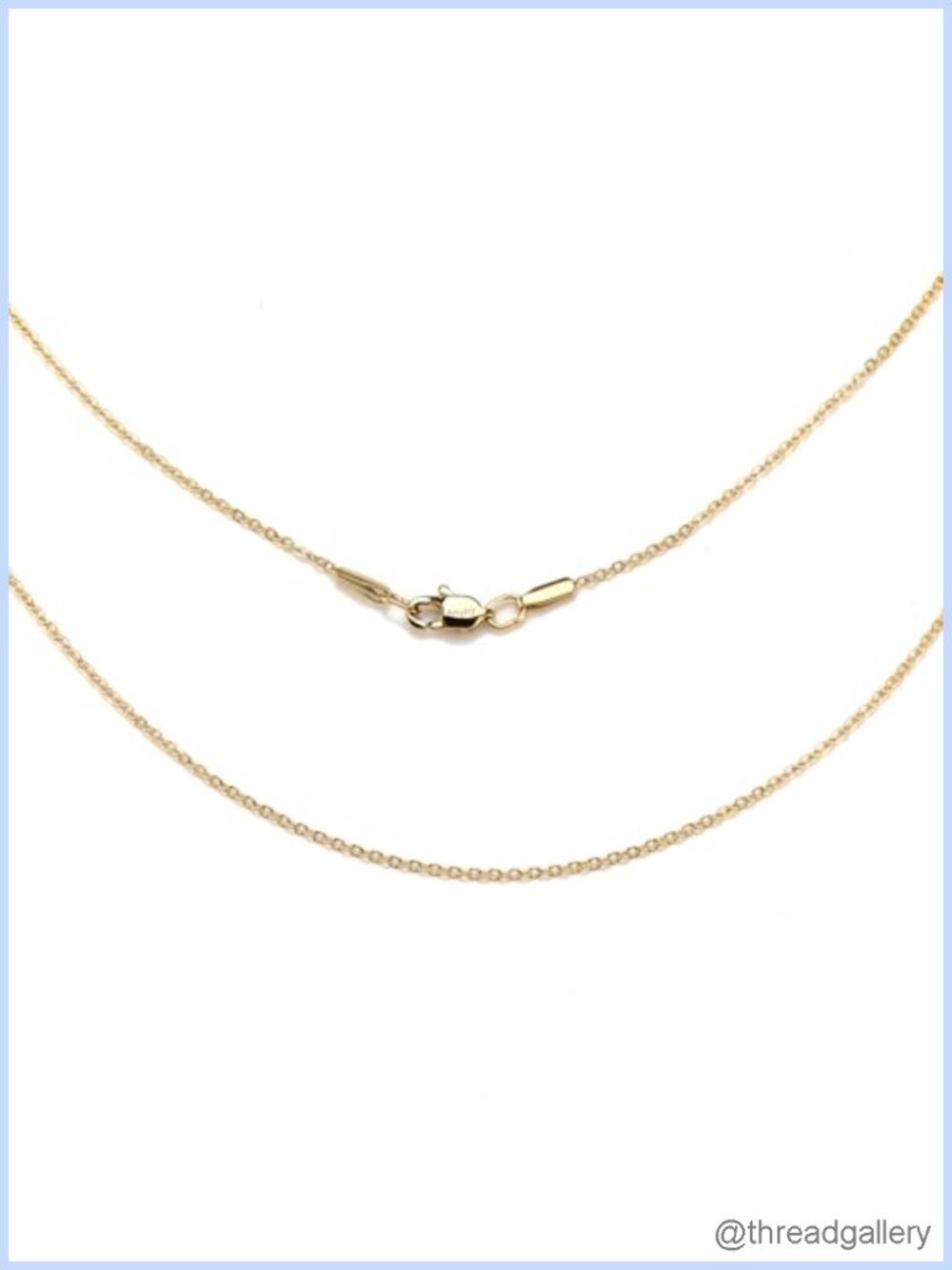 1.2mm Titanium Steel Cable Chain Necklace 20in Lobster Clasp